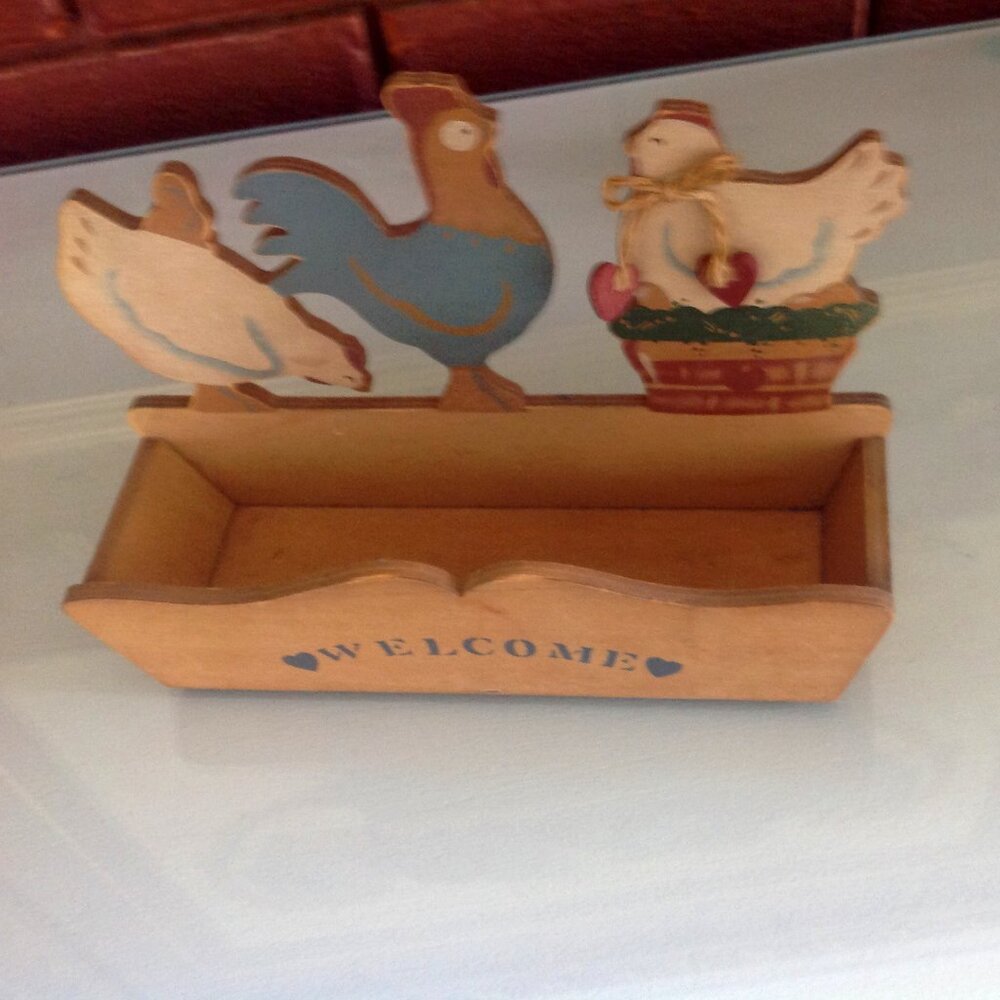 Vintage Rooster/Chicken Planter
